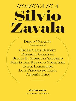 cover image of Homenaje a Silvio zavala